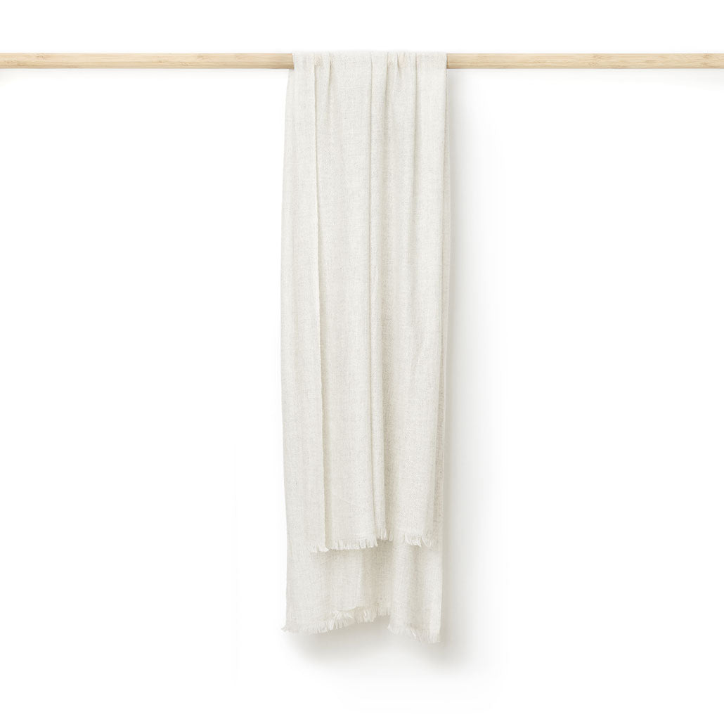 Cashmere tørklæde lysgrå