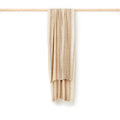 Cashmeretørklæde – Stribet, beige/sand
