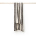Cashmere tørklæde stribet grå/sand