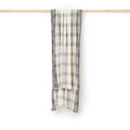 Cashmere tørklæde kvadrat råhvid/grå