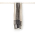Cashmere tørklæde stribet/mønstret brun