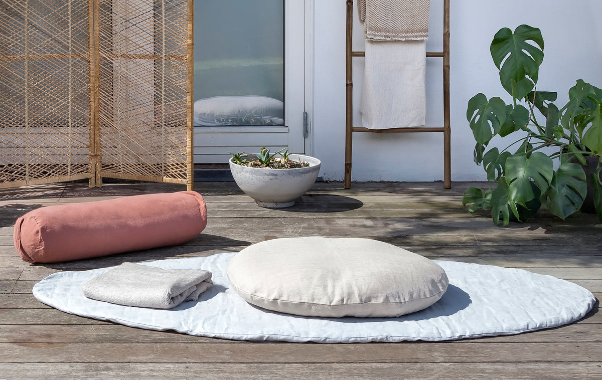 Meditationspude i hør – Stor
